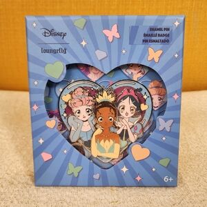 Loungefly Disney Princess Manga Anime Layered LE Pin Cinderella Tiana Snow White